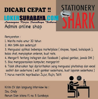 Walk In Interview di Stationery Shark Surabaya Juni 2020