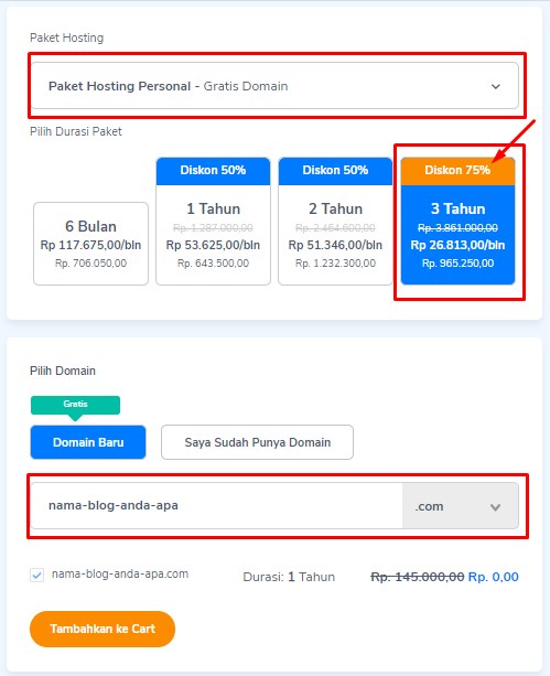 Cara Beli Hosting dan Domain Murah di Niagahoster