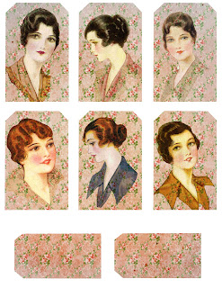 Digital collage sheet 8 gift tags