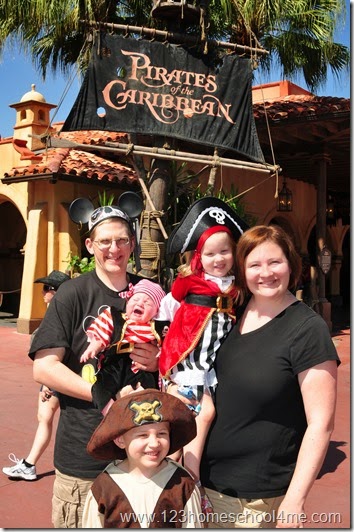 Pirates of the caribbean ride at Disney World Magic Kingdom