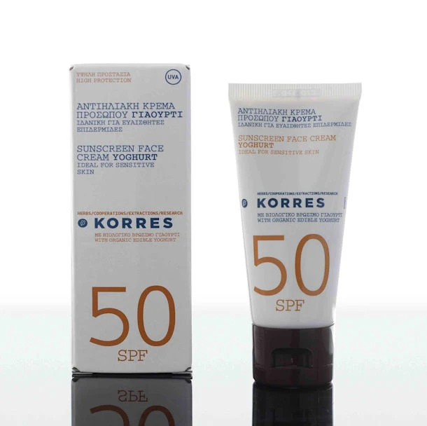 Korres Sunscreen Face Cream Youghurt