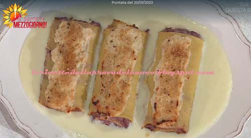 Strudelini di crespelle al radicchio ricetta Barbara De Nigris