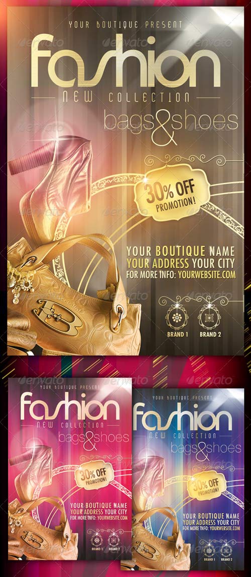 Fashion New Collection Flyer Photoshop PSD