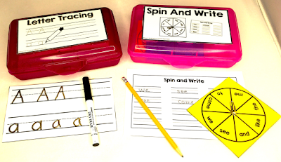 Fast Finisher Bins are for students who fin their class work quickly.  Student work quietly at their seats while their classmates finish.