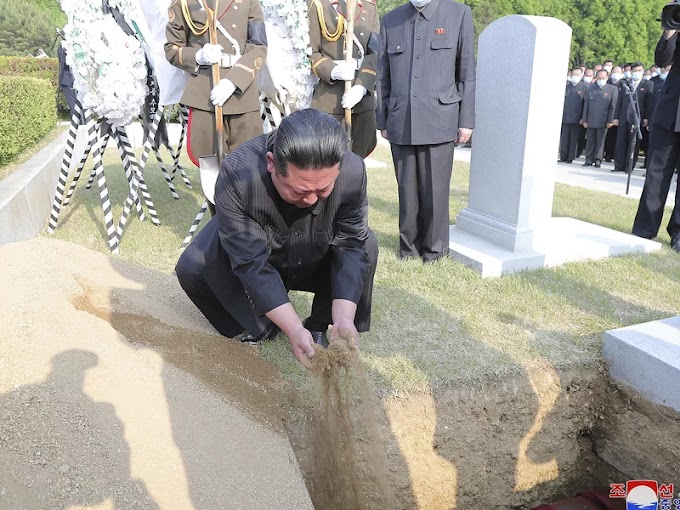 Kim e outros coreanos participam de grande funeral em meio a preocupação com COVID
