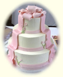 wedding cakes decoration with ribbon