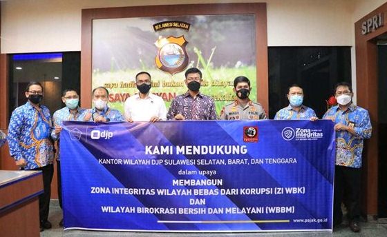 Kapolda Merdisyam Menerima Tim Audiensi Kakanwil DJP Provinsi Sulsel 