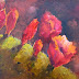 Cactus Blooms, Contemporary Landscape Paintings by Arizona Artist Amy Whitehouse