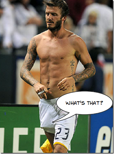 David Beckham Thigh Injury