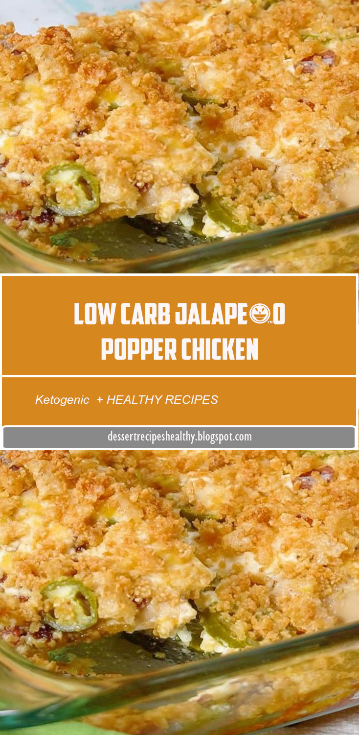 Low Carb Jalapeño Popper Chicken is an indulgent tasting, easy recipe and is keto friendly. The flavor is OUTSTANDING and a family favorite!