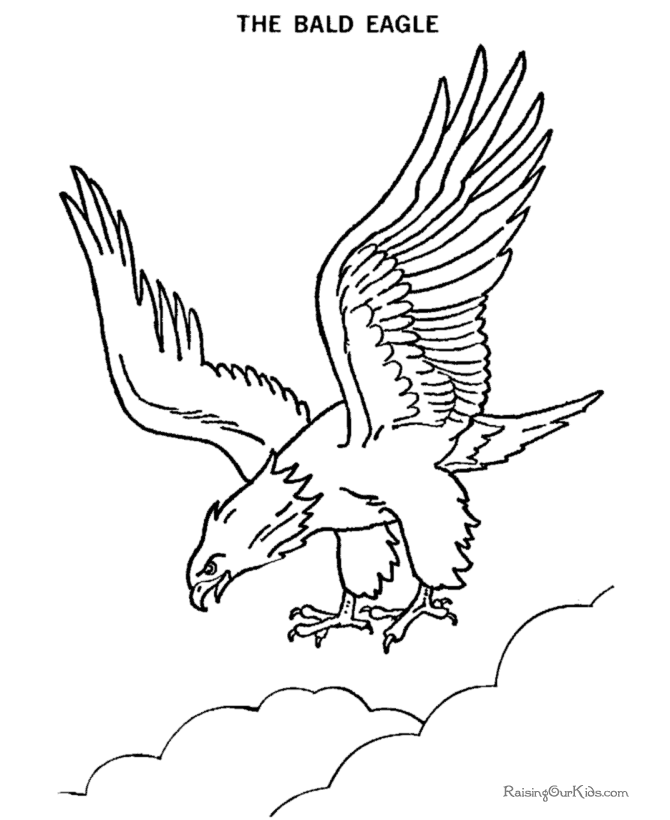 Bald Eagle Coloring Pages For Kids