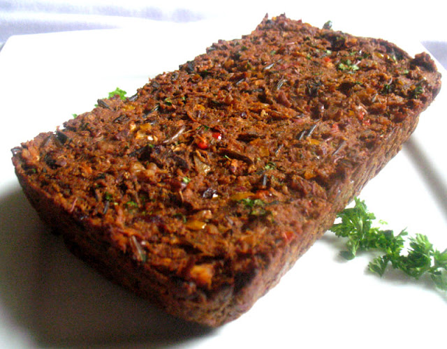 Wild Rice and Kidney Bean No-Meat Loaf