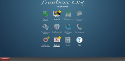 Interface FreeboxOS.