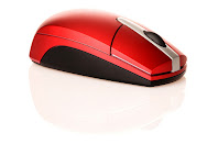 red computer mouse