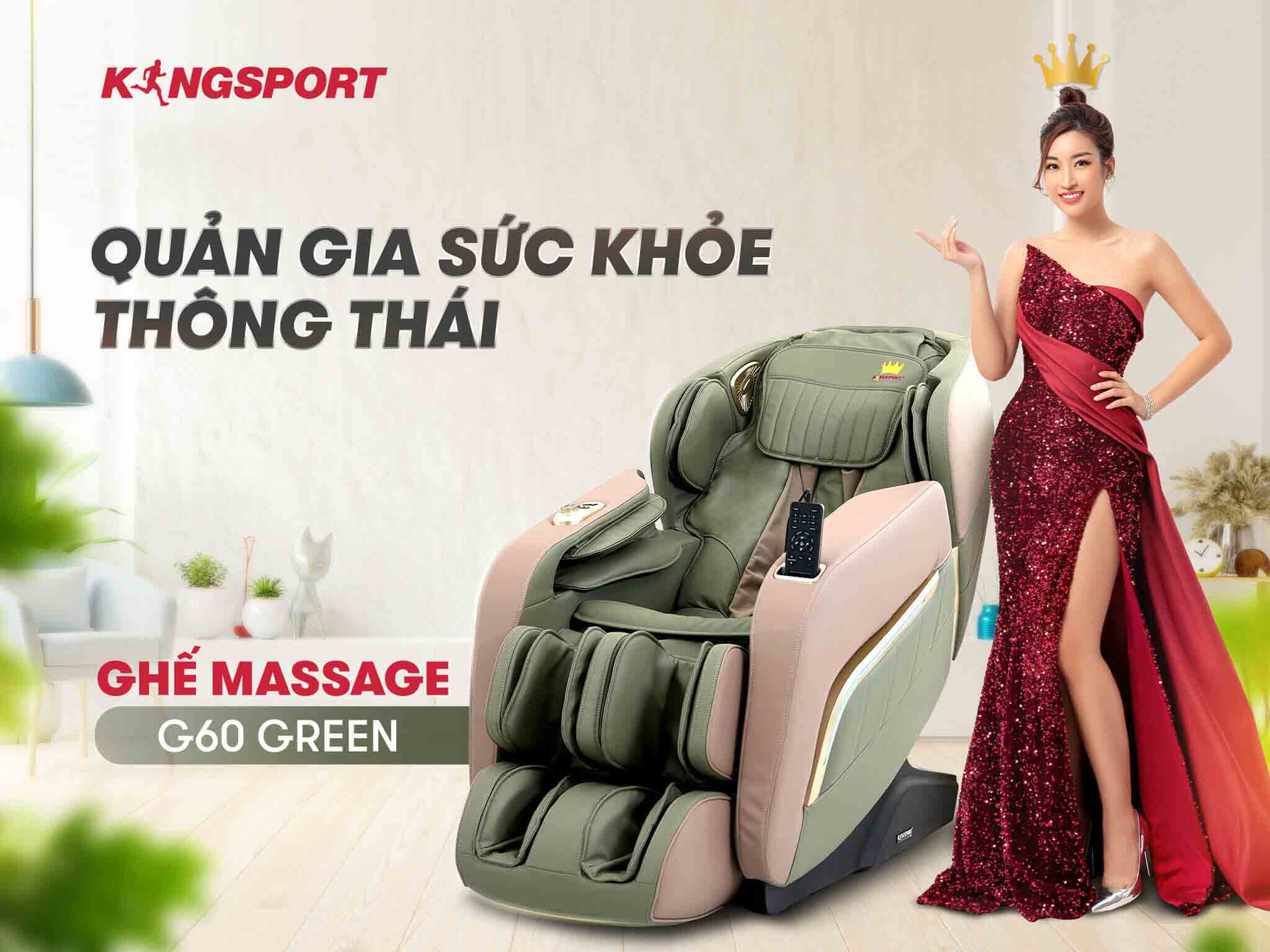 GHẾ MASSAGE KINGSPORT G60 - GREEN