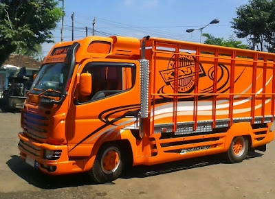 bak truk variasi - scania orange