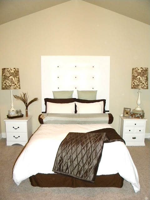 White DIY Headboard