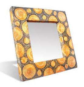 Sketch limb wood decorative mirror_001