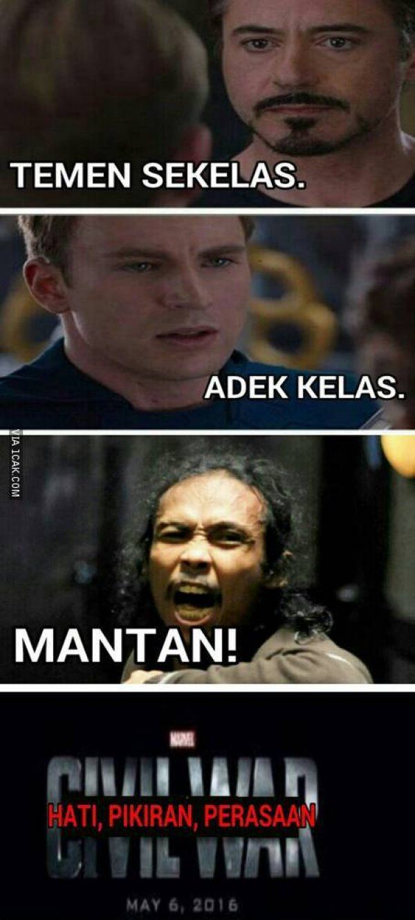 9 Meme Kocak Tentang Permusuhan Iron Man Vs Captain America Di Film