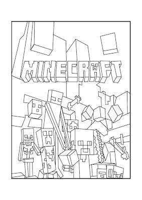 Desenhos de Minecraft para colorir e imprimir