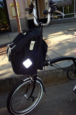 Carradice bag on a Brompton