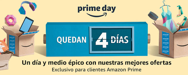 11 ofertas Quedan 4 días para el Amazon Prime Day