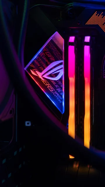 ROG, RepublicOf Gamers, Corsair, Neon, PC