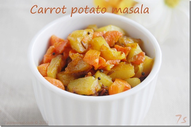Carrot potato masala