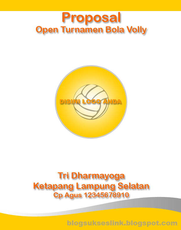 Contoh Cover Proposal Bola Volly - BLOGSUKSESLINK