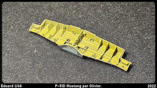 Montage pas à pas de la maquette du P-51D Mustang d'Eduard au 1/48 par Olivier.