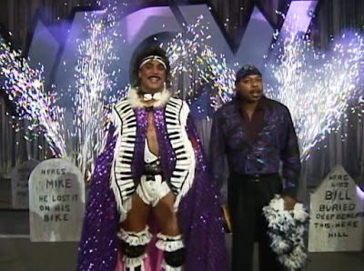 WCW Halloween Havoc 1991 Review - Teddy Long leads Johnny B. Badd into action