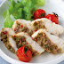 Roasted monkfish with chiles, tomatoes, anchovies, and capers