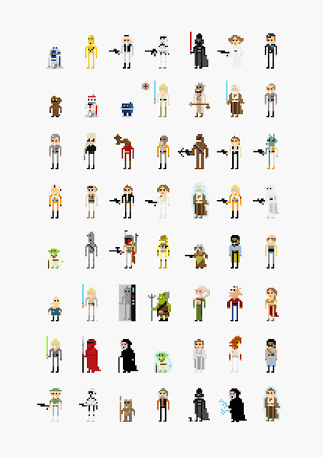 Star Wars pixelado