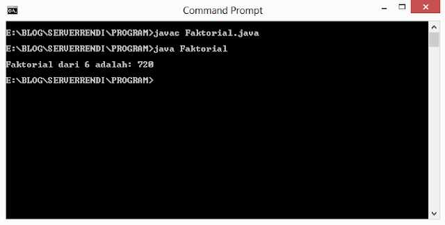 Java - Factorial Program using loop