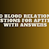 50 Blood Relations Questions for Aptitude with answer