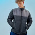 Men’s Black & Grey Color Block Oversized Puffer Jacket