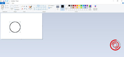 4. Klik kiri sambil menekan Shift untuk membuat Lingkaran atau Circle