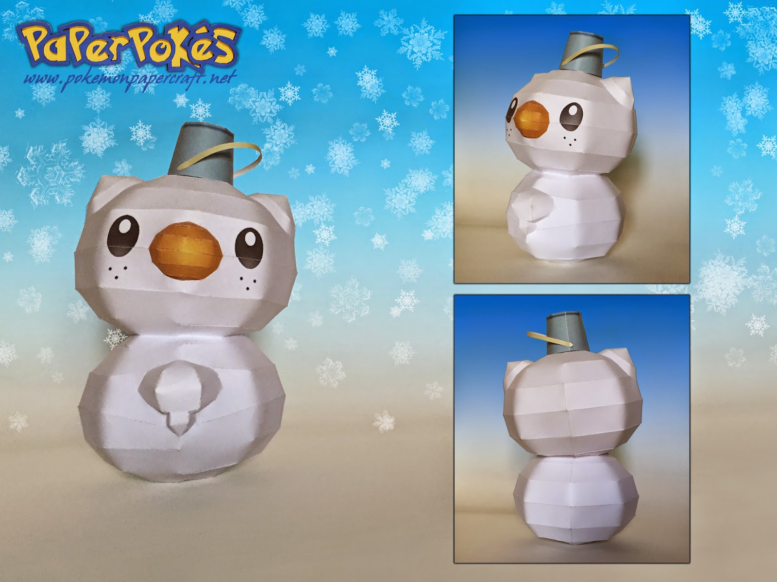 Pokemon Snowshawott Papercraft