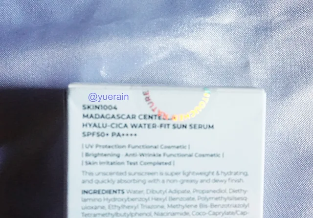 SKIN1004 Madagascar Centella Hyalu-Cica Water-Fit Sun Serum SPF 50+ PA++++