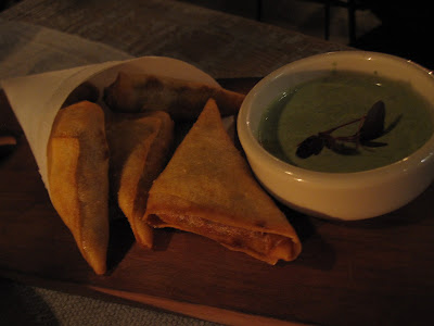 Bangkok, Quince Eatery and Bar, lamb samosa