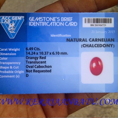 NATURAL RED CARNELIAN KODE P 956