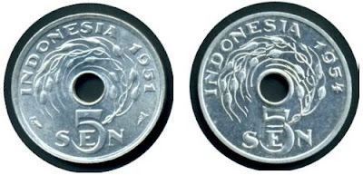  Indonesia telah mengeluarkan aneka macam bentuk pecahan uang logam Uang Logam Indonesia