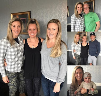 Picture collection of Meghan Agosta with her family