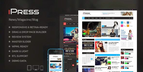 Free Responsive news wp theme