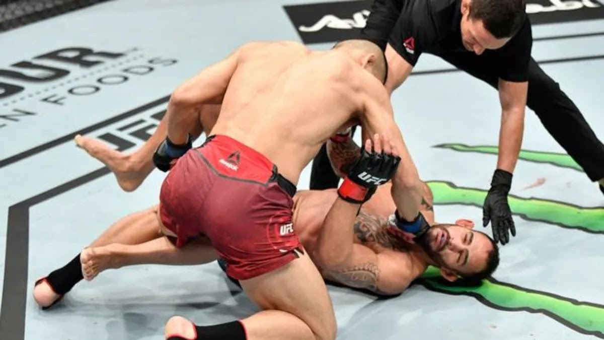 UFC: el argentino Santiago Ponzinibbio sufrió un duro nocaut en el primer round