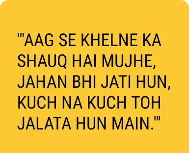 attitude shayari female