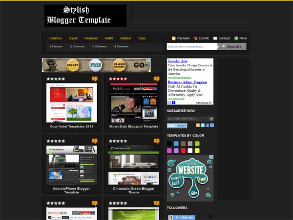 Stylish Blogger Templates 2011