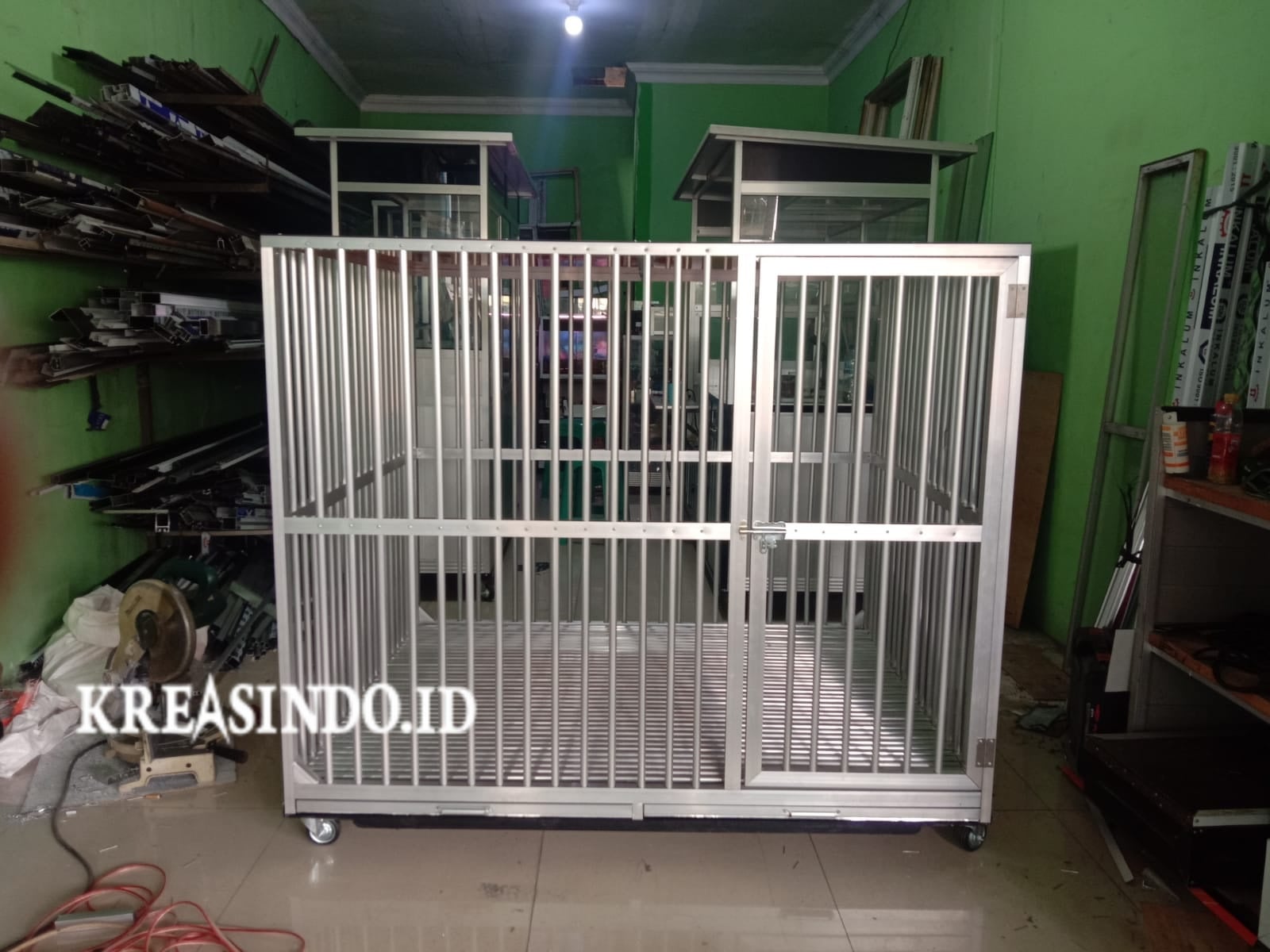 Hasil Kandang Anjing Aluminium Pesanan Bpk Rafael di PIK Jakarta