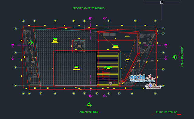 House on the beach in AutoCAD 