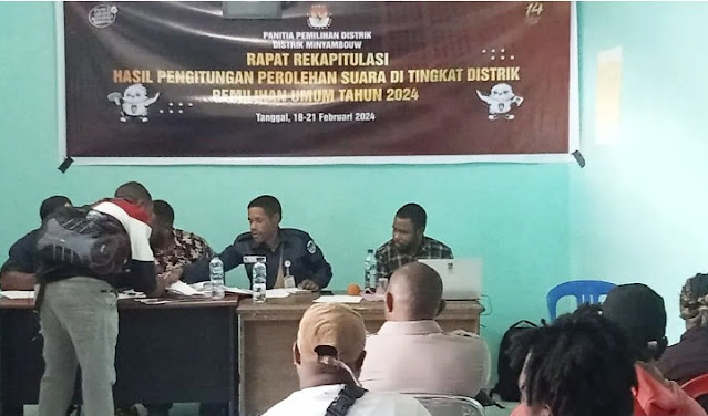 KPU Pegaf sebut rekapitulasi suara Pemilu 2024 tingkat distrik aman